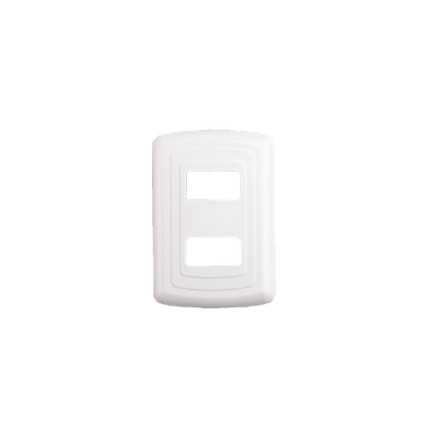 Placa De Plástico Blanco ABS Dos Ventanas -Ferreregia