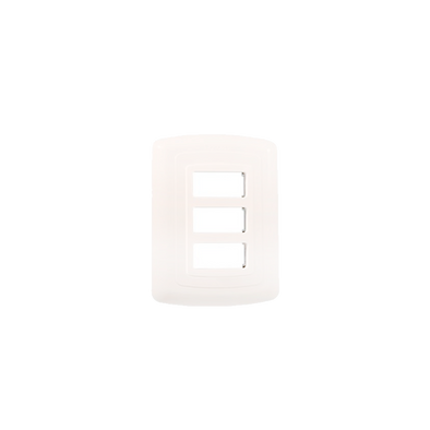 Placa De Plástico Blanco ABS Tres Ventanas -Ferreregia